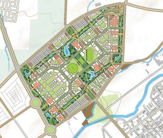 Master Plan of a Greenfield City in Kota, Rajasthan